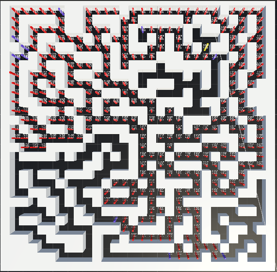 A* Pathfinding Algorithm in a Randomly Generated Maze